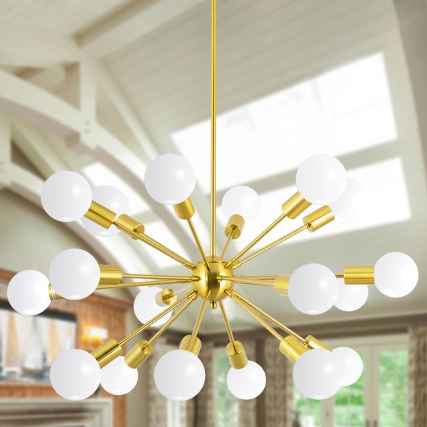 Gold Sputnik Chandelier Glamour Meets Mid-Century Modern