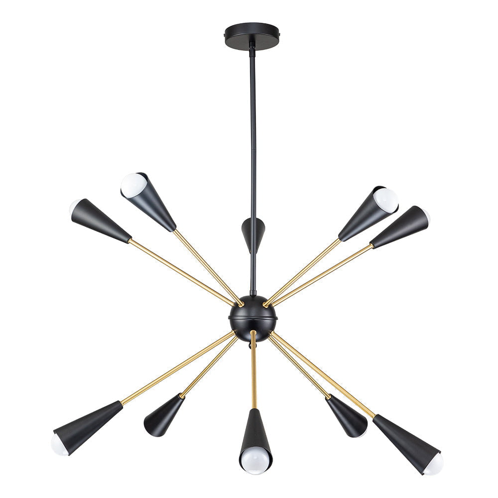 Sputnikhouz Mid-Century 10-Light Dimmable Sputnik Ceiling Light Dimmable Sputnik Ceiling Light