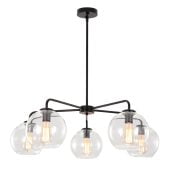 5-LightBlownGlassModernGlobeChandelier_10