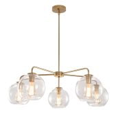 5-LightBlownGlassModernGlobeChandelier_9