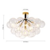 ModernSemiFlushClusterBubbleChandelier_1