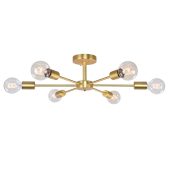 Ceiling Light-6-Light Semi Flush Sputnik Light