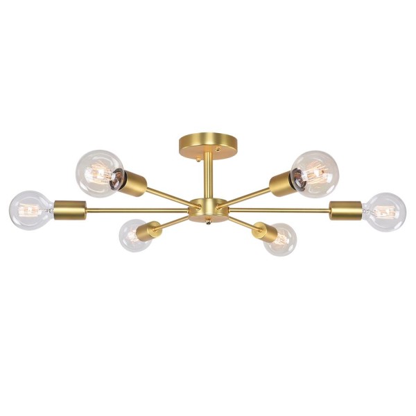 Ceiling Light-6-Light Semi Flush Sputnik Light