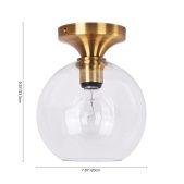 Ceiling Light-Mid-Century 1-Light Globe Ceiling Light