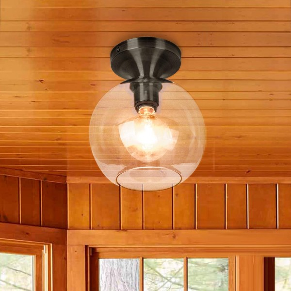 Ceiling Light-Mid-Century 1-Light Globe Ceiling Light