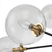 Chandelier-Modern 9-Light Glass Globe Sputnik Chandelier