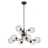 Chandelier-Modern 9-Light Glass Globe Sputnik Chandelier