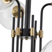 Chandelier-Modern 9-Light Glass Globe Sputnik Chandelier