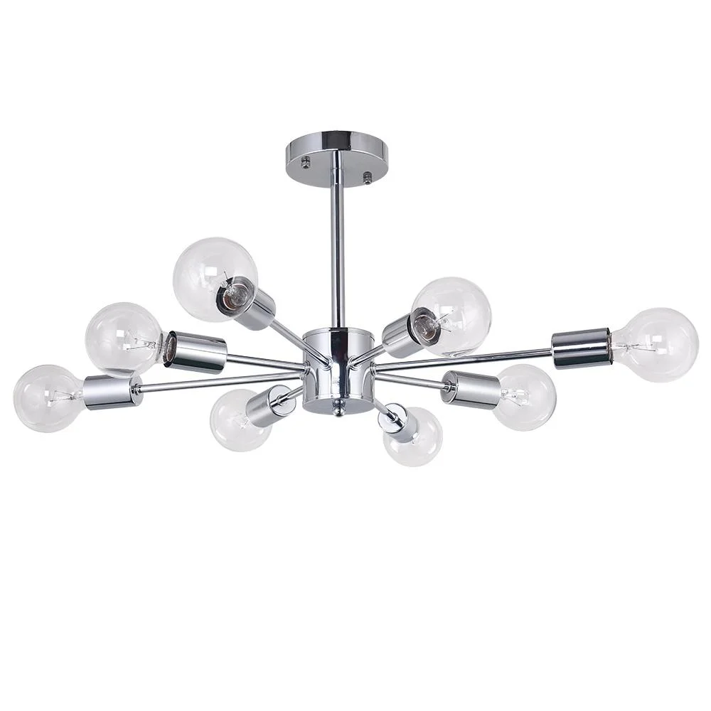 Sputnikhouz 8-Light Semi Flush Mount Modern Sputnik Ceiling Light Modern Sputnik Ceiling Light