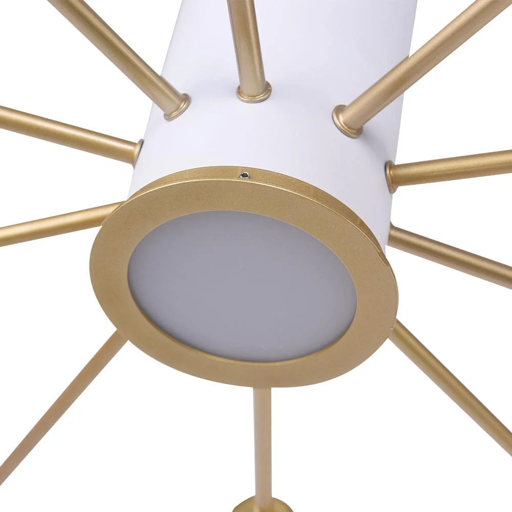 Sputnikhouz 10-Light Mid Century Semi Flush Mount Sputnik Ceiling Light Flush Mount Sputnik Ceiling Light