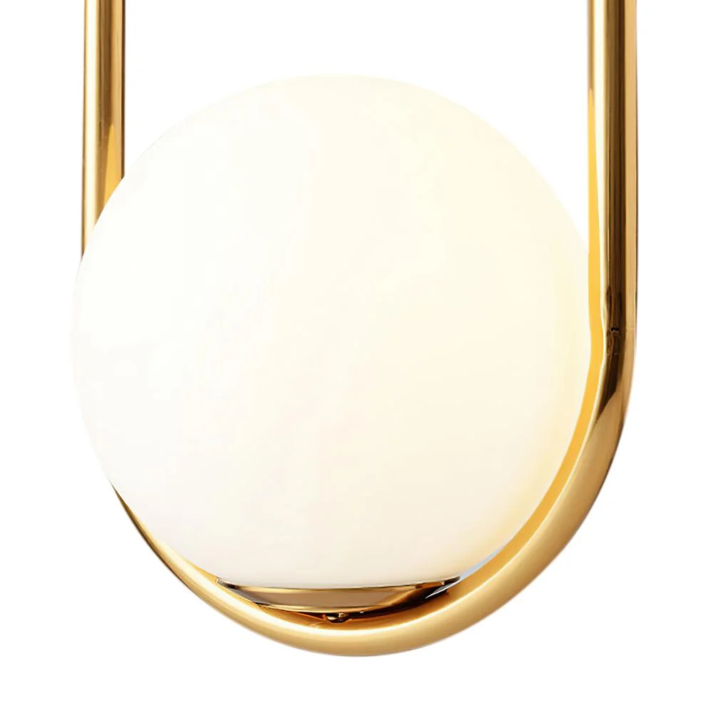 Globeluz Modern Minimalist Brass Hanging Globe Pendant Light Hanging Globe Pendant Light