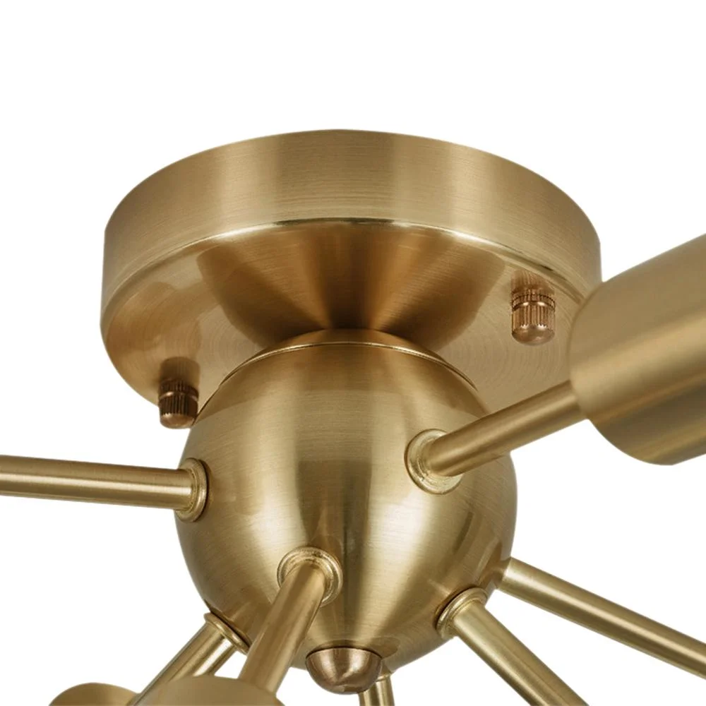 Mid-Century Flush Mount Modern Brass Sputnik Ceiling Light Modern Brass Sputnik Ceiling Light