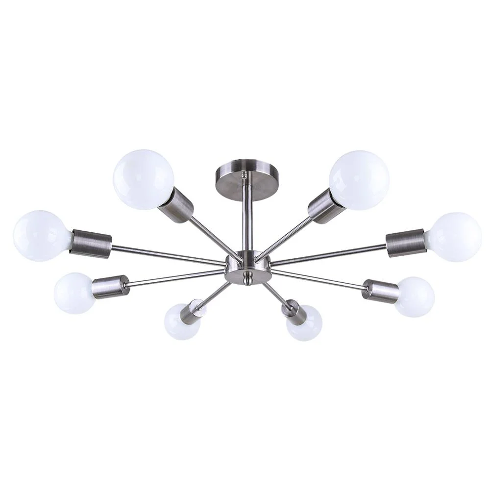 Sputnikhouz Symmetrical Semi Flush Mount Sputnik Light Fixture Sputnik Light Fixture