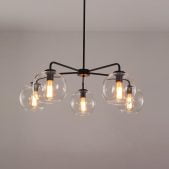 chandelierias-5-light-blown-glass-modern-globe-chandelier-chandelier-black-175342