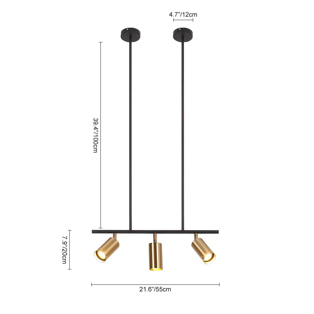 Midcentlite Mid-Century Modern Linear Track Ceiling Light Linear Track Ceiling Light