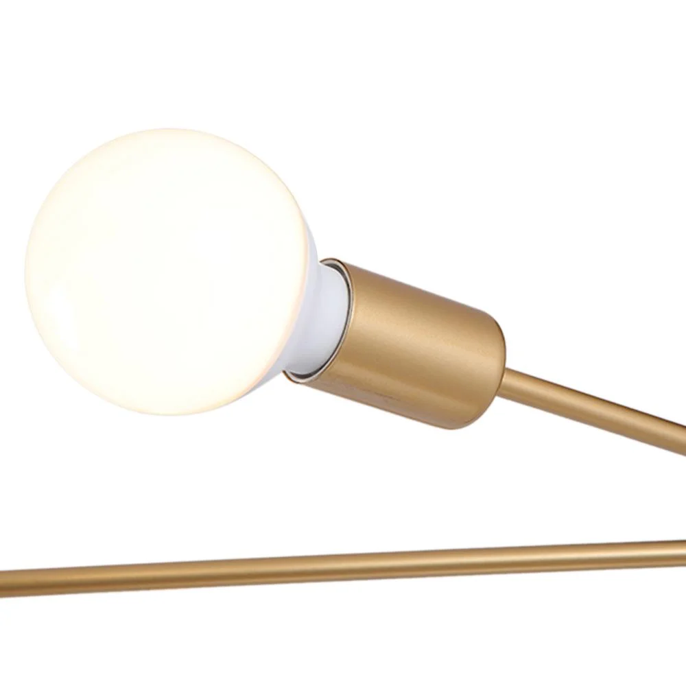 Sputnikhouz 6-Light Mid-Century Sputnik Ceiling Light Semi Flush Mount Sputnik Ceiling Light