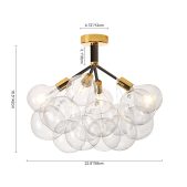 chandelierias-modern-semi-flush-cluster-bubble-chandelier-chandelier-black-4-bulbs-476380