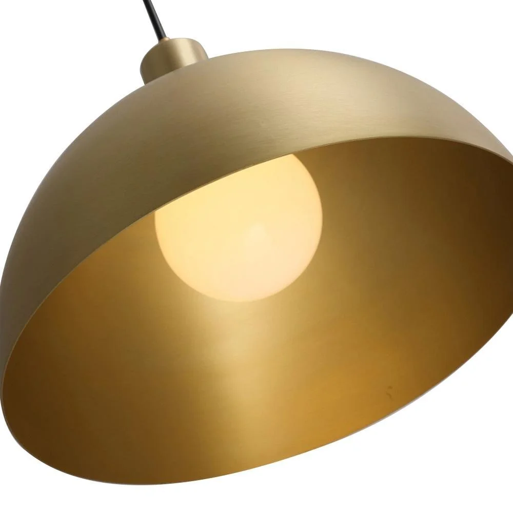 Midcentlite Mid-Century Single Island Brass Dome Pendant Light Island Brass Dome Pendant