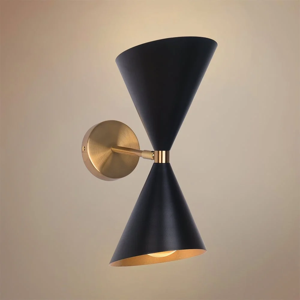 Midcentlite 2-Light Modern Dimmable Cone Shaped Wall Sconce Light Cone Shaped Wall Sconce